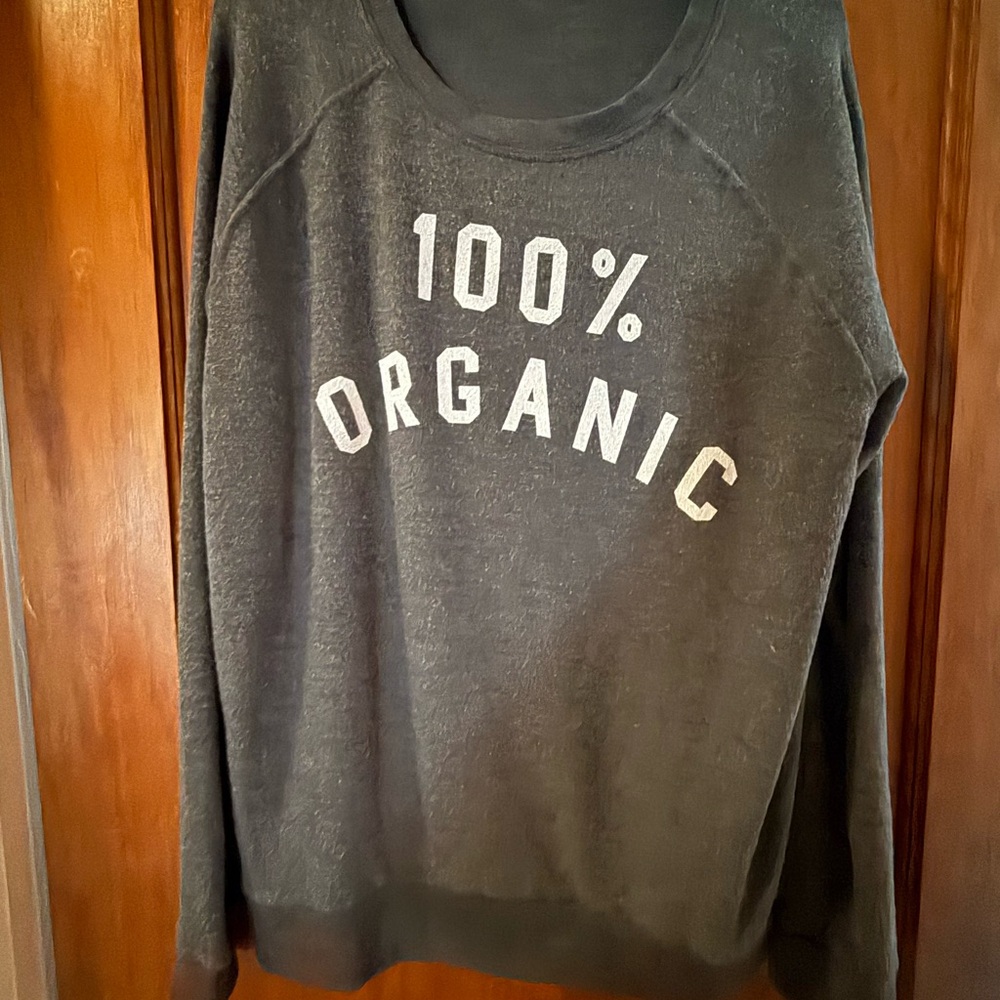 Junk Food Clothing Black Organic Crew Neck Sweater